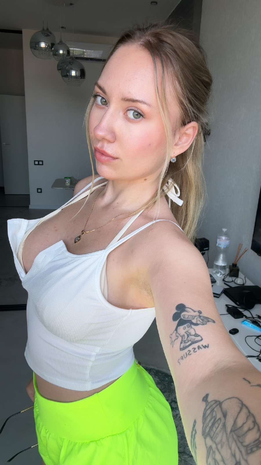 KateV in her underwear in Belmopan