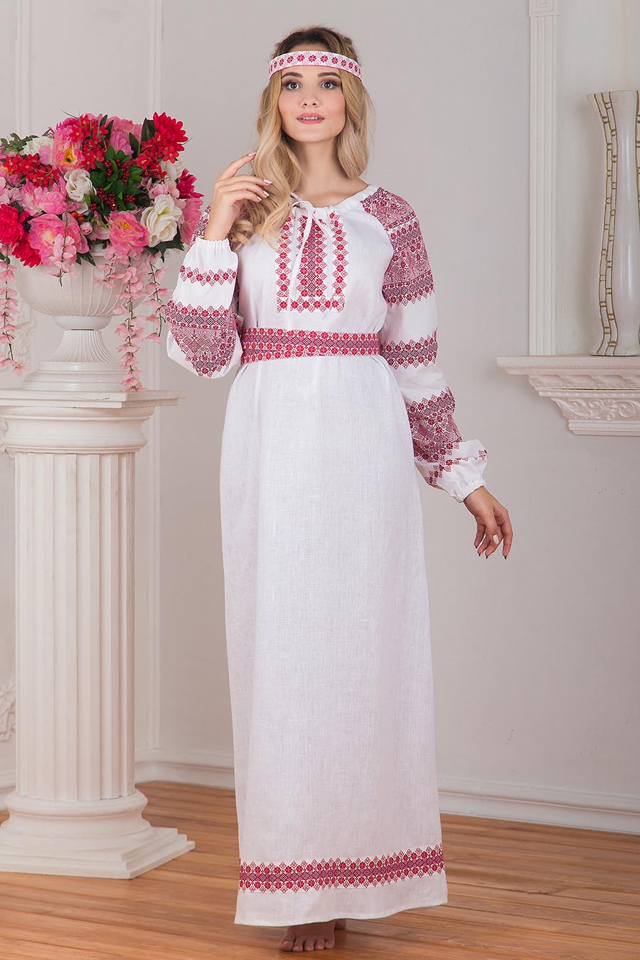 Women in Slavic costumes in Belmopan