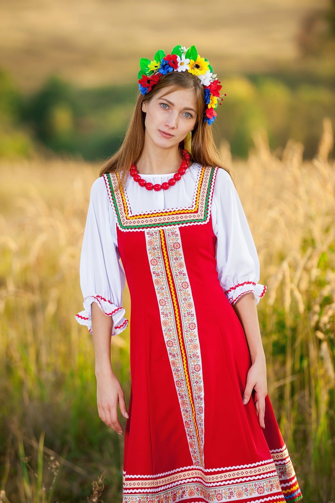 Women in Slavic costumes in Belmopan