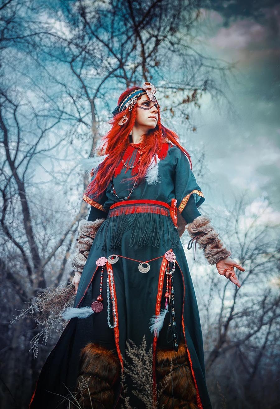 Girls in Slavic costumes underwear in Belmopan