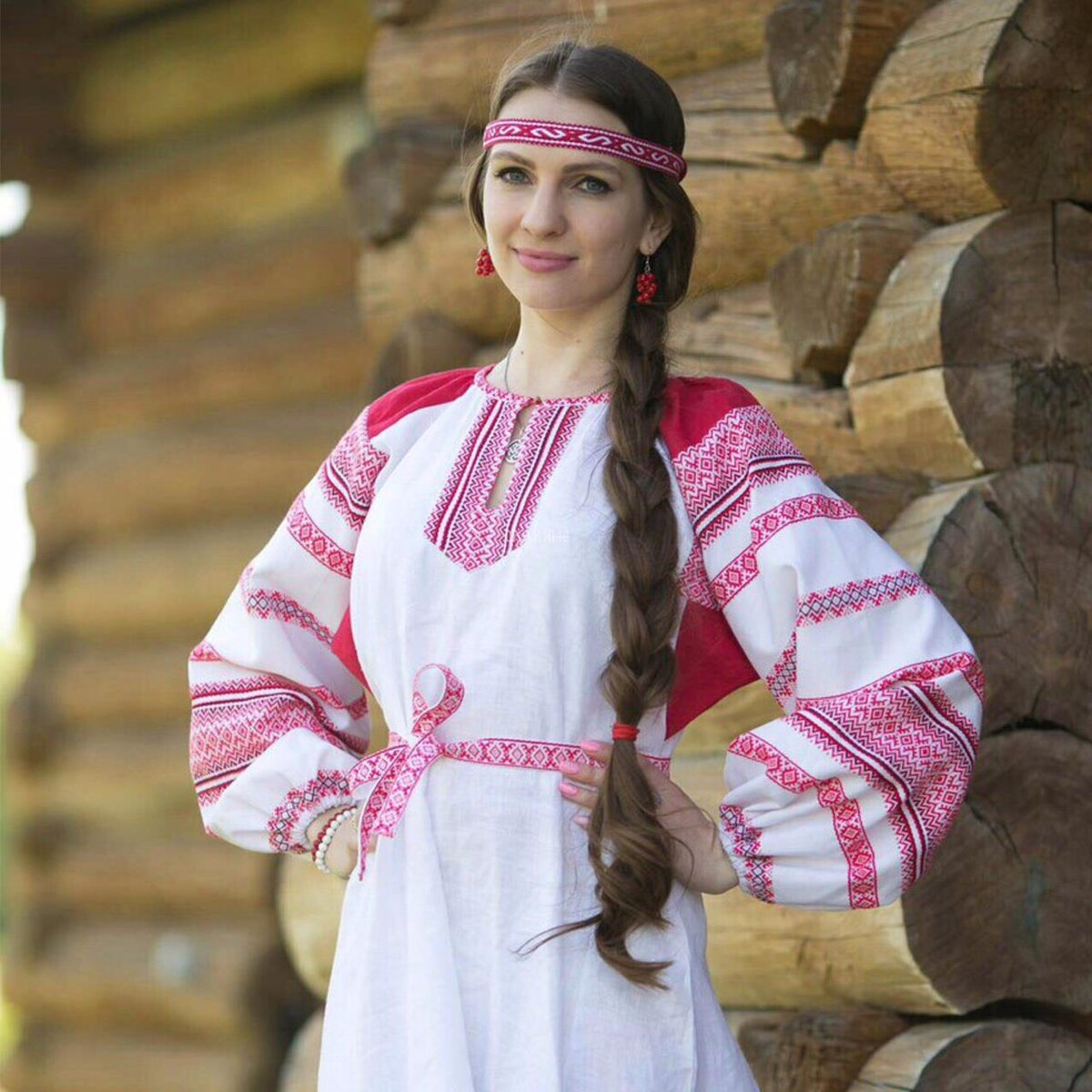 Girls in Slavic costumes in Belmopan