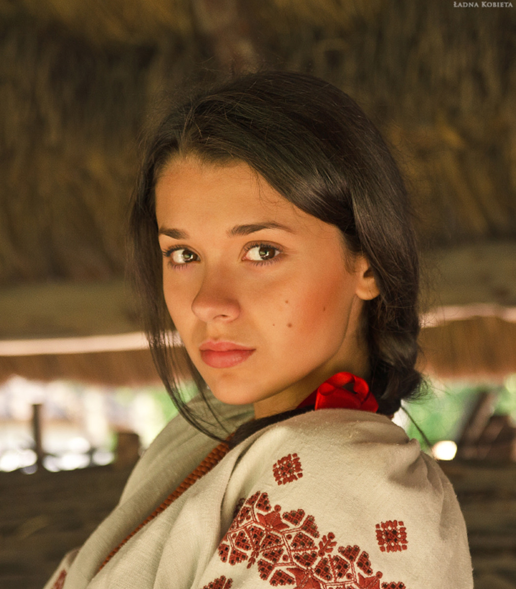 Girls in Slavic costumes in Belmopan
