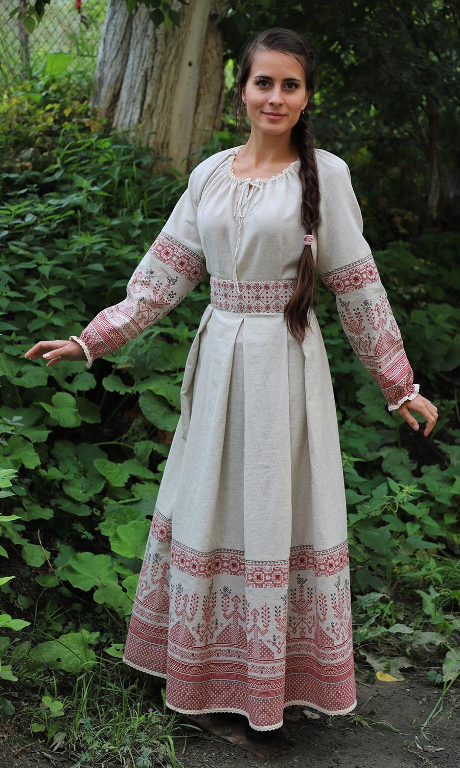Girls in Slavic costumes in Belmopan