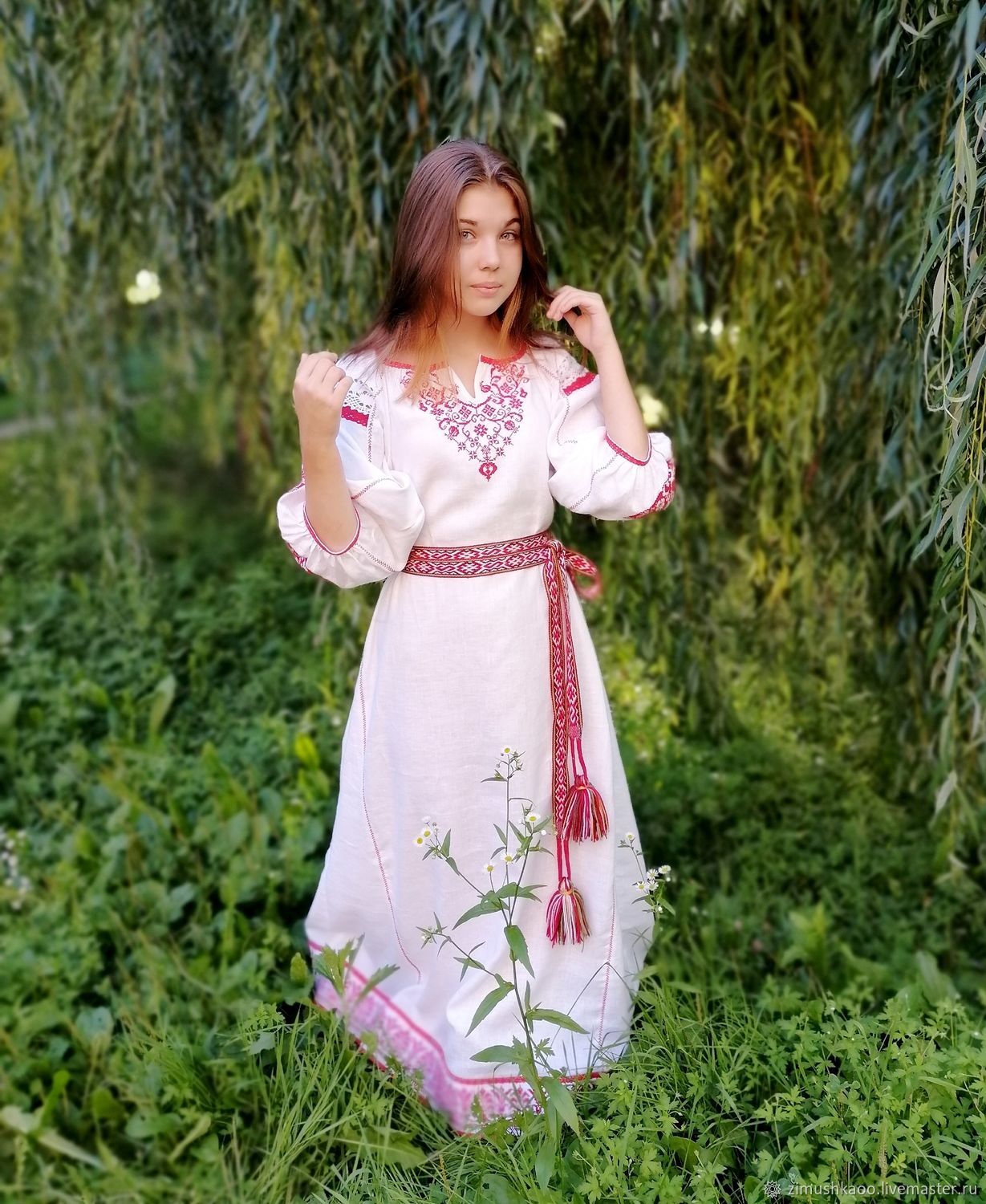 Girl Girls in Slavic costumes in Belmopan